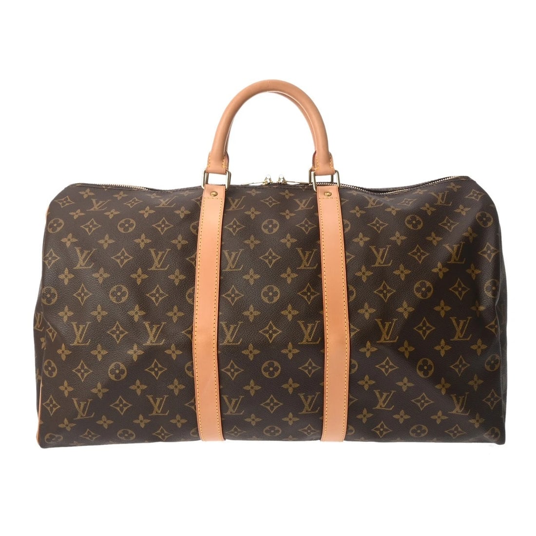 LOUIS VUITTON KIEPOL 50 MONOGRAM BOSTON BAG: LOUIS VUITTON Kiepol 50 Monogram Boston bag Brand: LOUIS VUITTON Type: Boston bag Material: Monogram canvas Color: Brown Size: H:about 11.0inch W:about 19.7inch D:about 8.5inch Accessories: None <