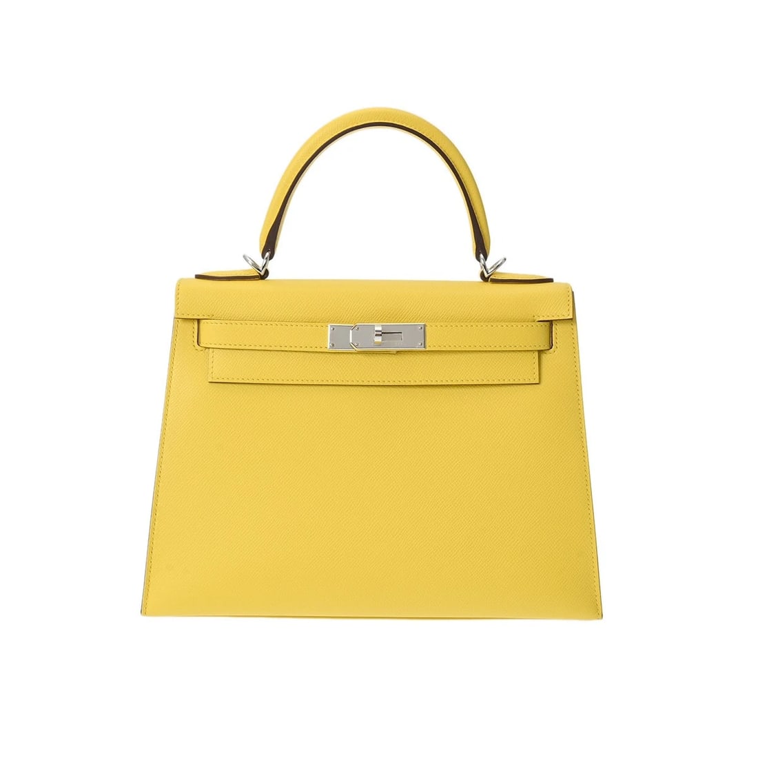 HERMES KELLY 28 OUTSIDE STITCH HANDBAG: HERMES Kelly 28 Outside Stitch Handbag Brand: HERMES Type: Handbag Material: Veau Epsom Color: Jonapnapur Size: H:about 8.7inch W:about 11.0inch D:about 3.9inch Accessories: None Accessories Notice: