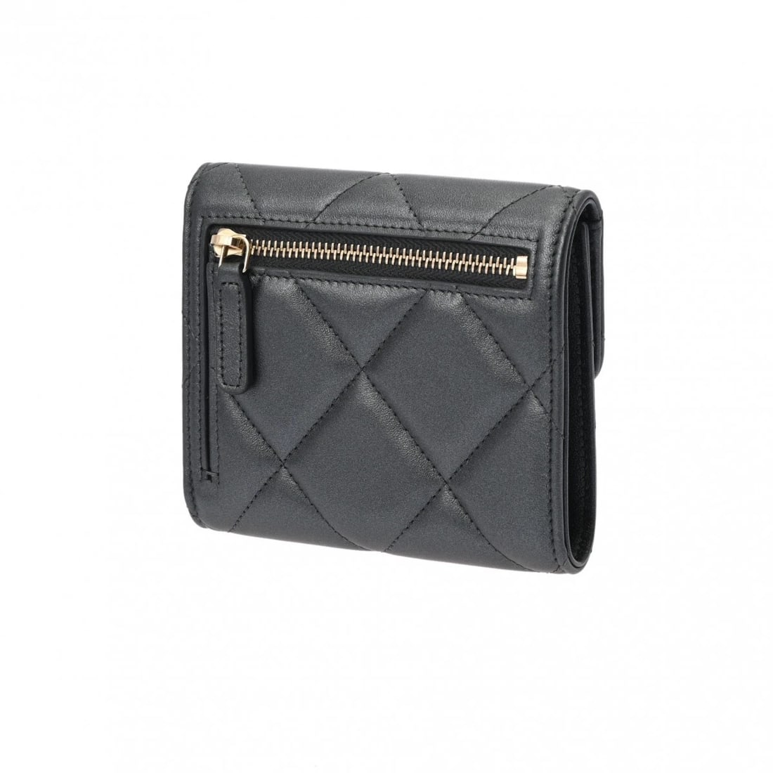 CHANEL SMALL FLAP WALLET MATRASSE LAMBSKIN - 2