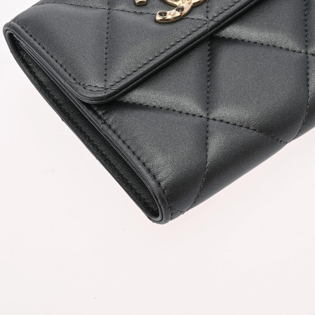 CHANEL SMALL FLAP WALLET MATRASSE LAMBSKIN - 4
