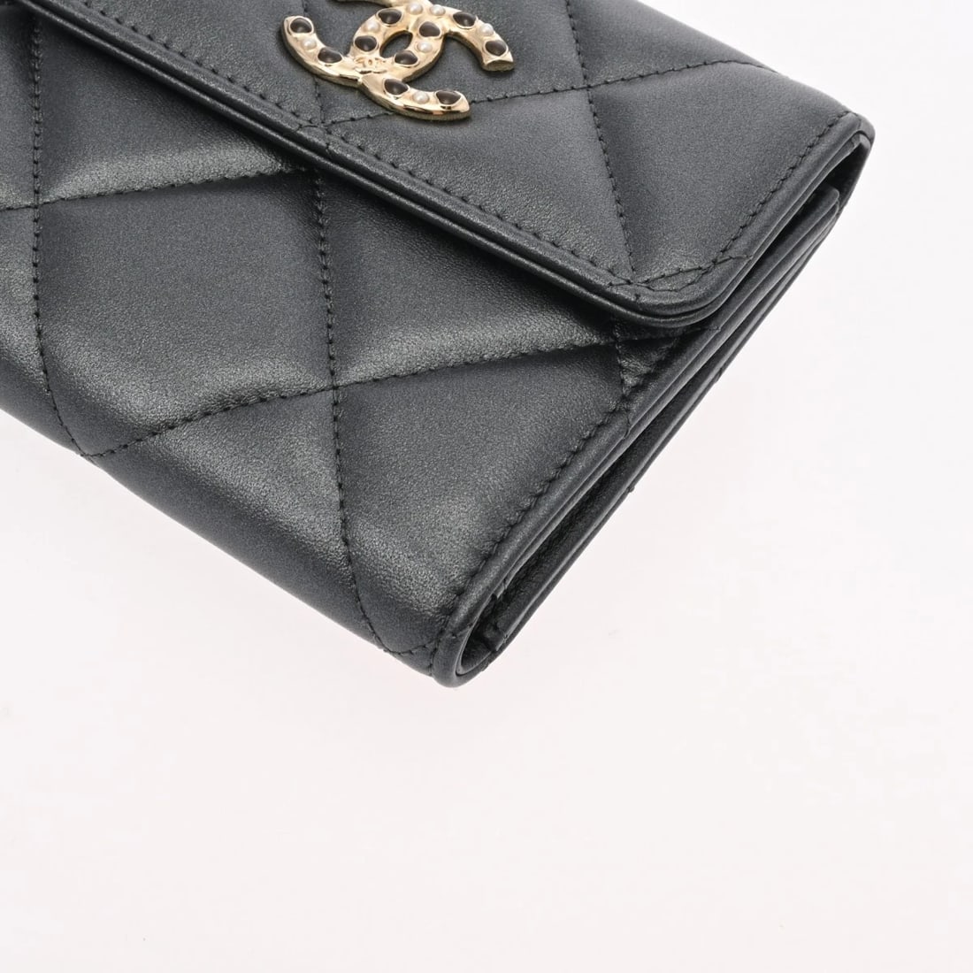 CHANEL SMALL FLAP WALLET MATRASSE LAMBSKIN - 5