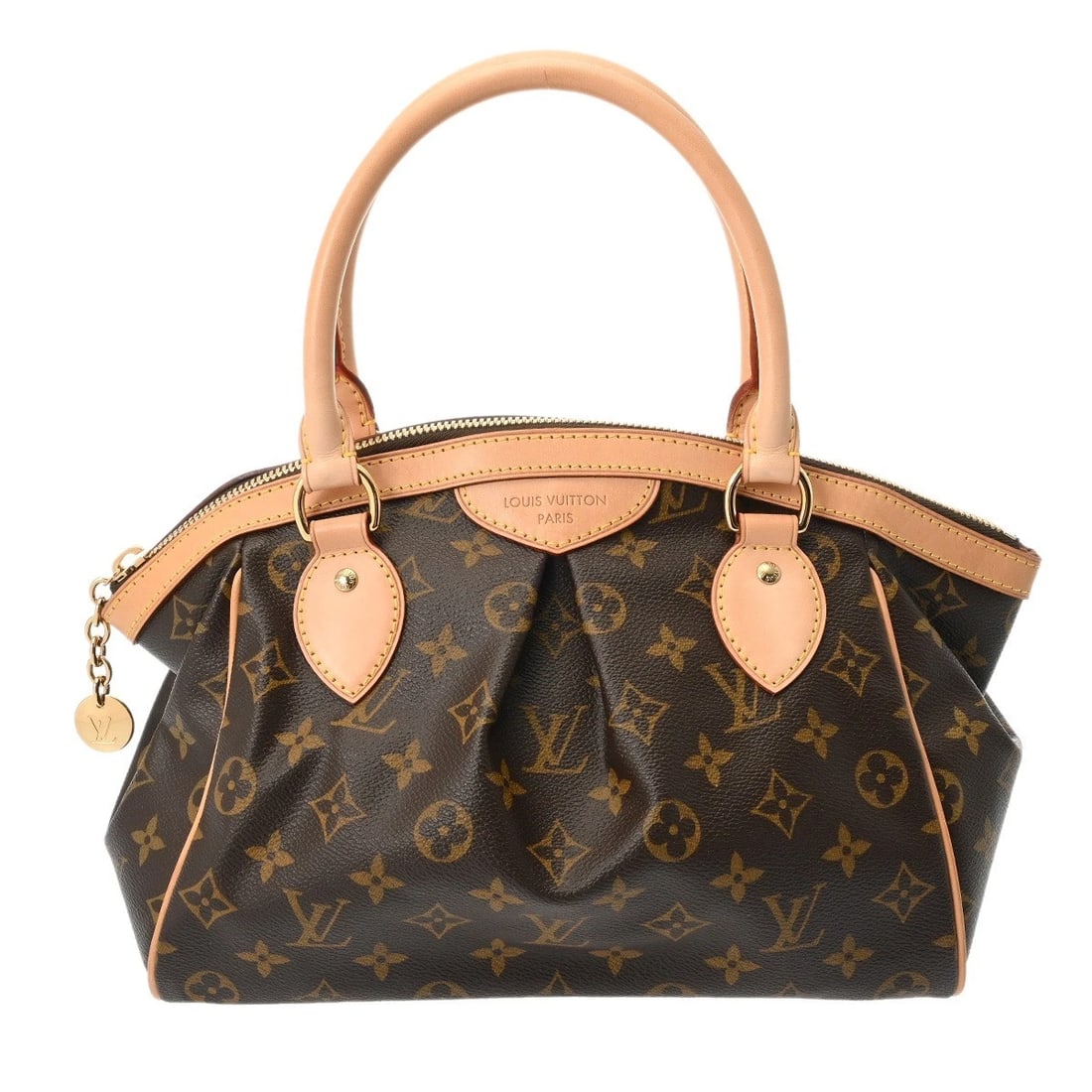 LOUIS VUITTON TIVOLI PM MONOGRAM CANVAS BROWN HANDBA: LOUIS VUITTON Tivoli PM Monogram canvas Brown Handba Brand: LOUIS VUITTON Type: Handbag Material: Monogram canvas Color: Brown Size: H:about 8.3inch (Center) W:about 11.0inch (Bottom) D:about 5.5inch 