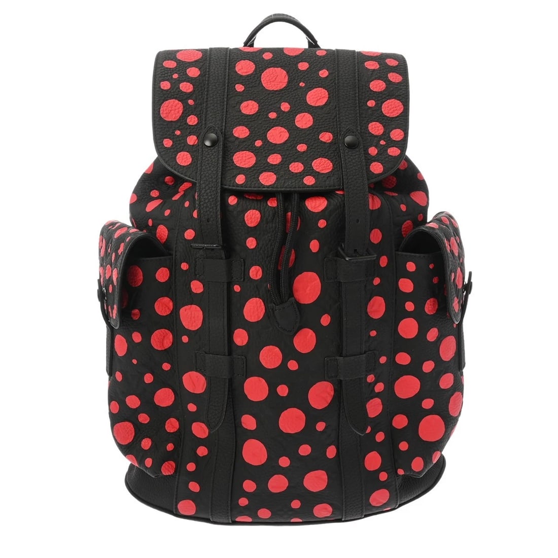 LOUIS VUITTON LVXYK CHRISTOPHER BACKPACK: LOUIS VUITTON LVxYK Christopher Backpack Brand: LOUIS VUITTON Type: Backpack Â· Daypack Material: Taurillon Monogram Infinity Dot Color: Black / red Size: H:about 18.1inch W:about 13.2inch (Bottom)
