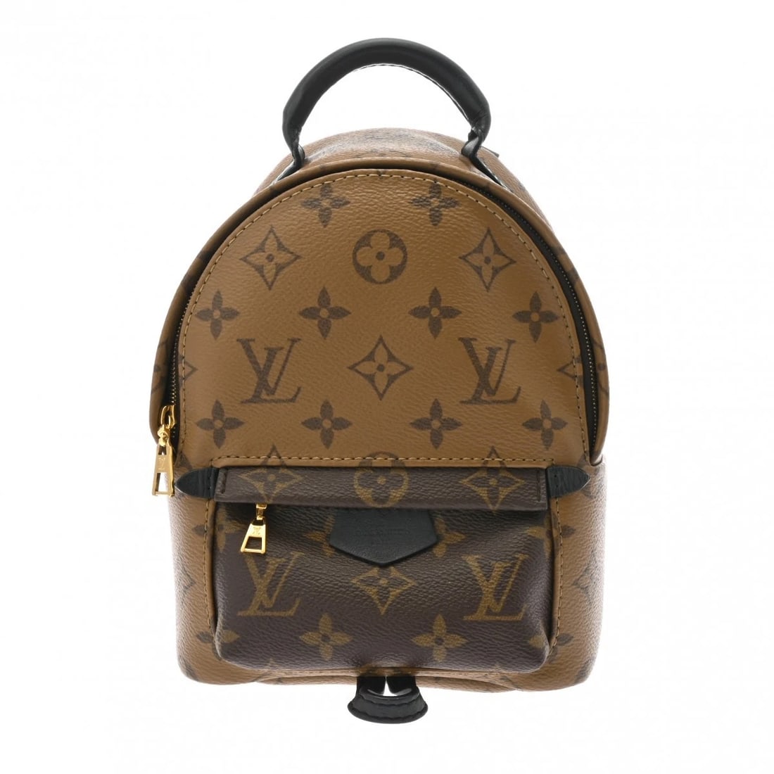 LOUIS VUITTON PALM SPRINGS BACKPACK: LOUIS VUITTON Palm Springs Backpack Brand: LOUIS VUITTON Type: Backpack Â· Daypack Material: Monogram canvas Color: Brown Size: H:about 8.7inch W:about 6.3inch D:about 3.3inch Accessories: None