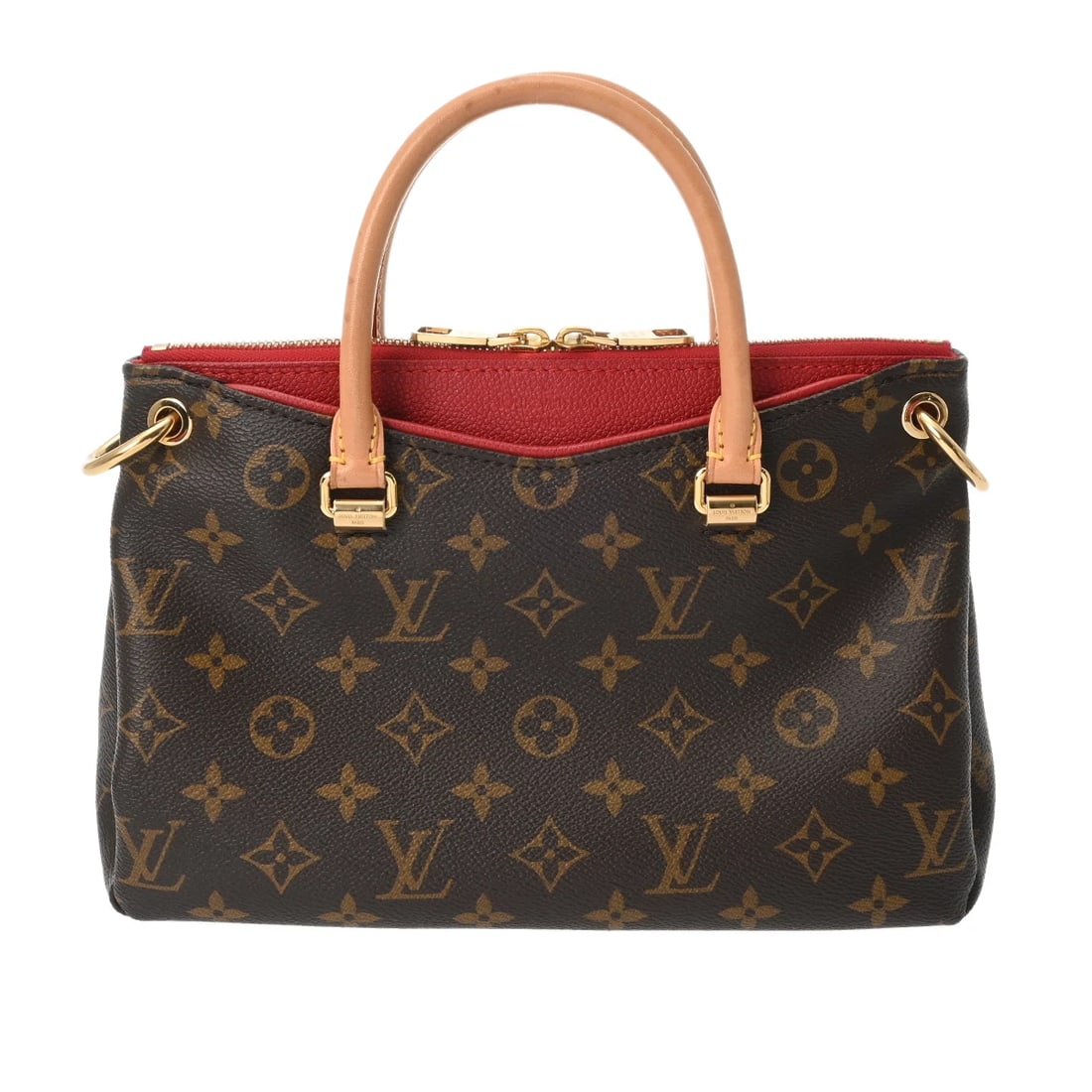 LOUIS VUITTON PALLAS BB MONOGRAM CANVAS HANDBAG: LOUIS VUITTON Pallas BB Monogram canvas Handbag Brand: LOUIS VUITTON Type: Handbag Material: Monogram canvas Color: Slys Size: H:about 6.9inch W:about 10.4inch (Bottom) D:about 3.5inch Accessories