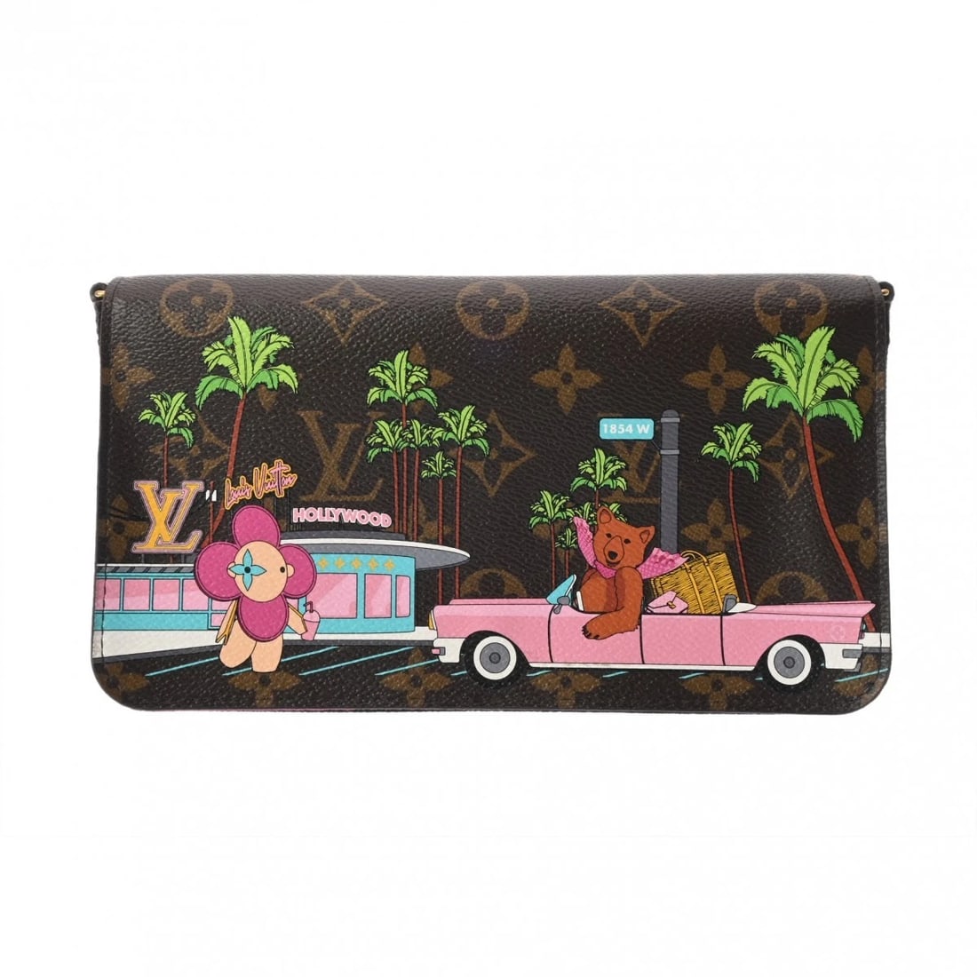 LOUIS VUITTON FELICIE VIVIENNE POCHETTE MONOGRAM CANVAS: LOUIS VUITTON Felicie Vivienne Pochette Monogram canvas Brand: LOUIS VUITTON Type: Shoulder Bag Material: Monogram canvas Color: Brown Size: H:about 4.7inch W:about 8.3inch D:about 1.2inch Accesso