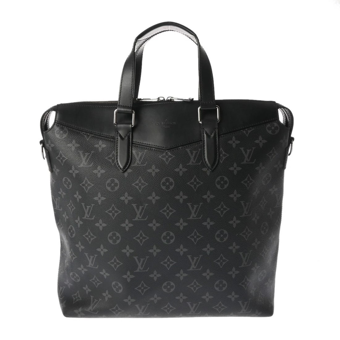 LOUIS VUITTON EXPLORER 2WAY MONOGRAM ECLIPSE MONOGRAM: LOUIS VUITTON Explorer 2WAY Monogram Eclipse Monogram Brand: LOUIS VUITTON Type: Business bag Material: Monogram canvas Color: black Size: H:about 11.0inch W:about 14.8inch D:about 3.5inch Accesso