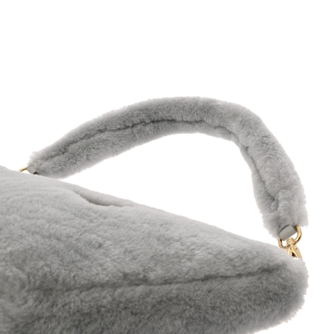 PRADA 2WAY MOUTON GRAY HANDBAG - 4