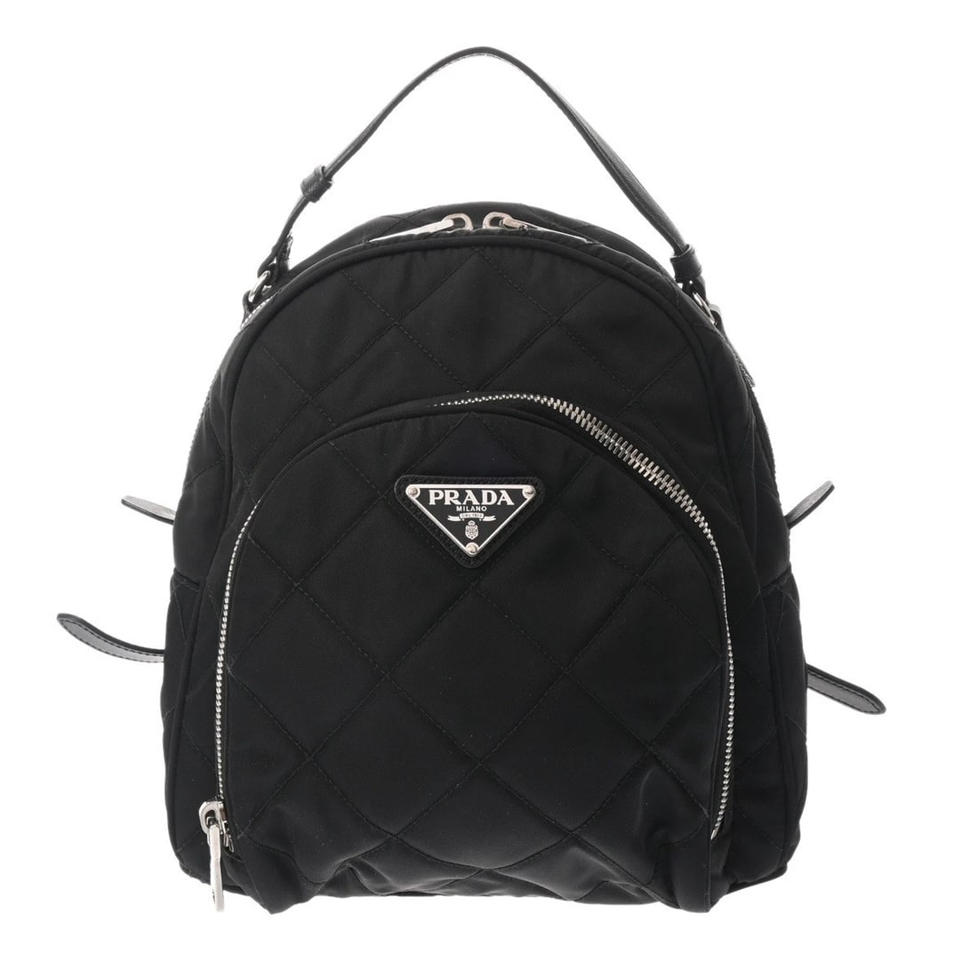 PRADA SMALL BACKPACK NYLON BLACK BACKPACK Â· DAYPACK (1 of 5)