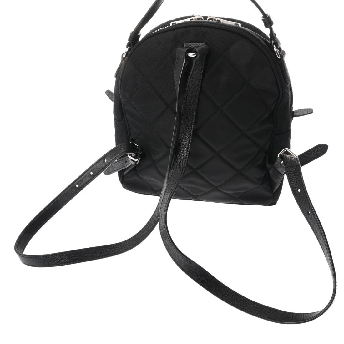 PRADA SMALL BACKPACK NYLON BLACK BACKPACK Â· DAYPACK - 3