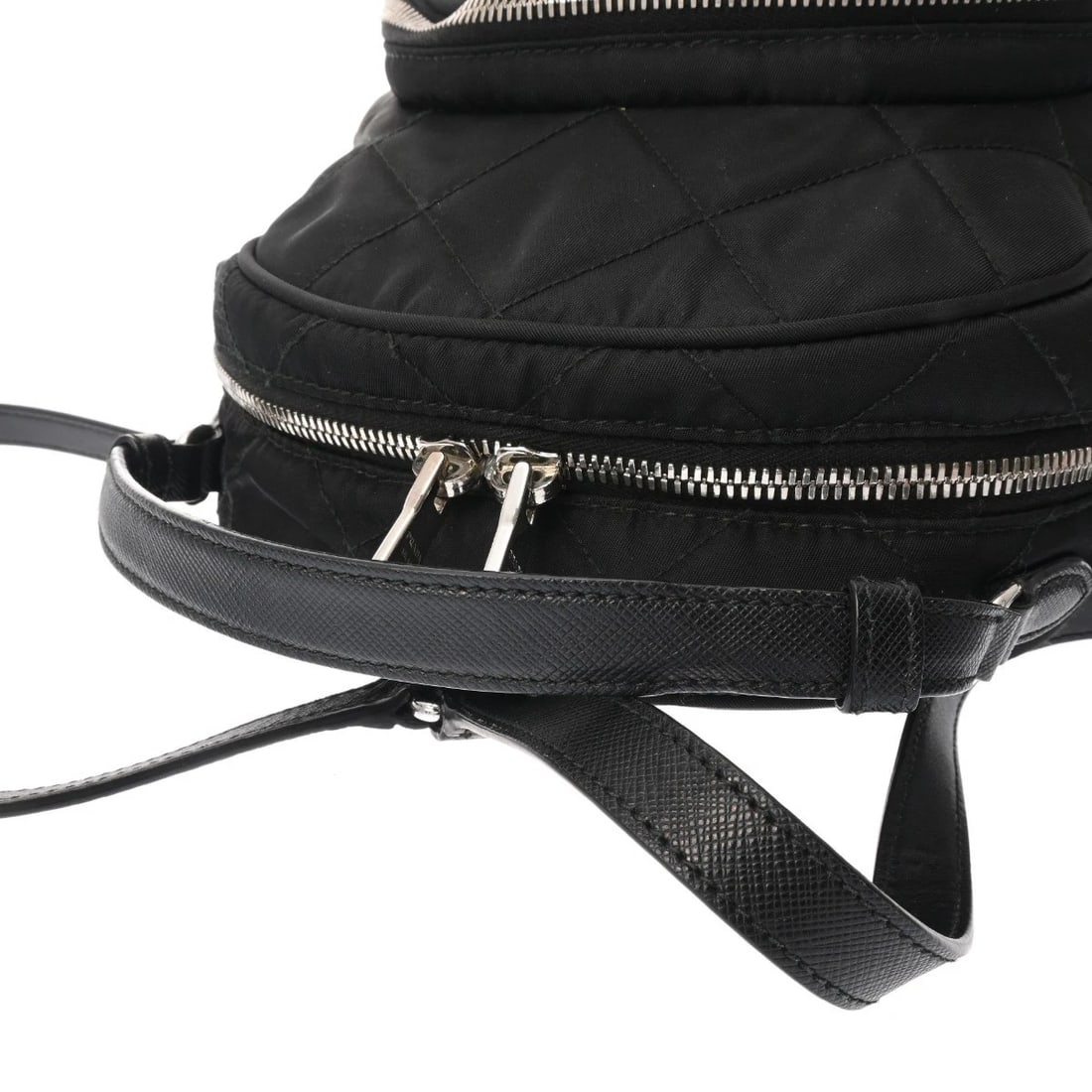 PRADA SMALL BACKPACK NYLON BLACK BACKPACK Â· DAYPACK - 4