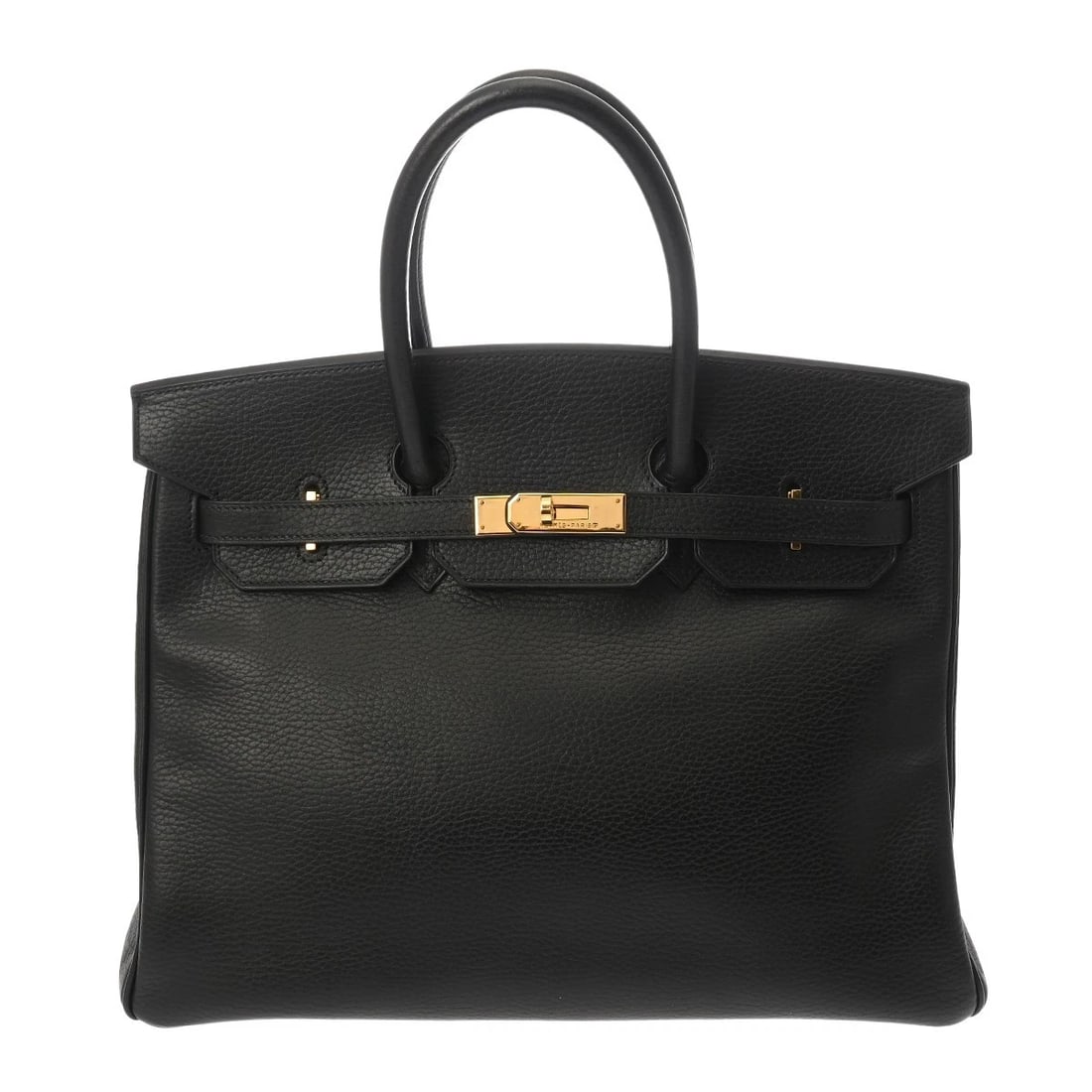 HERMES BIRKIN 35 ARDENNE BLACK UNISEX HANDBAG (1 of 6)