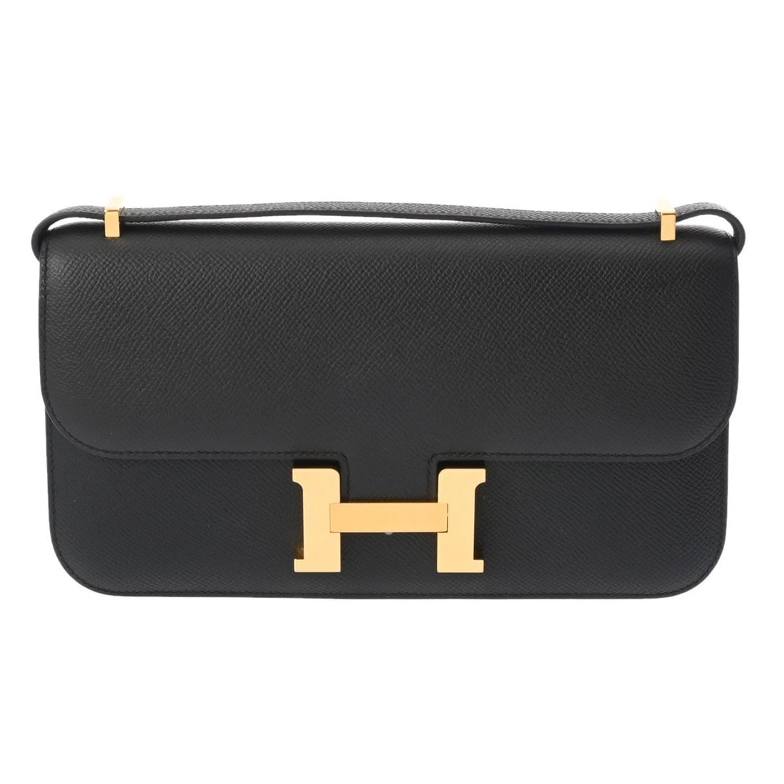 HERMES CONSTANCE ELAN MIROIR VEAU EPSOM BLACK SHOULDER BAG: HERMES Constance Elan Miroir Veau Epsom black Shoulder Bag Brand: HERMES Type: Shoulder Bag Material: Veau Epsom Color: black Size: H:about 5.1inch W:about 9.3inch D:about 1.2inch Accessories: Non