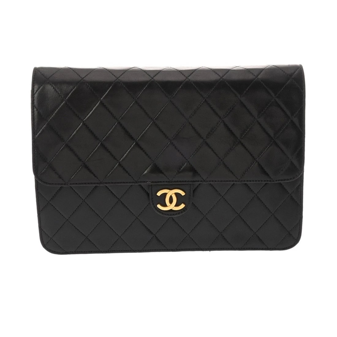 CHANEL PUSH LOCK CHAINSHOULDER MATRASSE BLACK SHOULDER BAG: CHANEL Push Lock ChainShoulder Matrasse black Shoulder Bag Brand: CHANEL Type: Shoulder Bag Material: lambskin Color: black Size: H:about 7.3inch W:about 9.8inch D:about 3.1inch Accessories: None