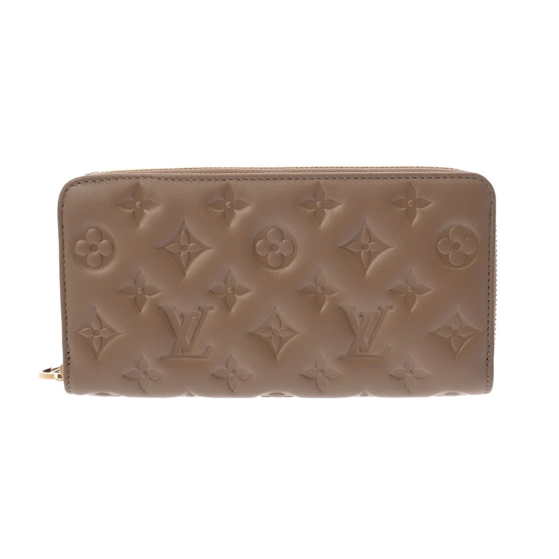 LOUIS VUITTON ZIPPY WALLET MONOGRAM EMPREINTE TAUPE MENS PURSE: LOUIS VUITTON Zippy wallet Monogram Empreinte Taupe mens Purse Brand: LOUIS VUITTON Type: Purse Material: Lamb leather Color: Taupe Size: H:about 4.1inch W:about 7.7inch Accessories: None