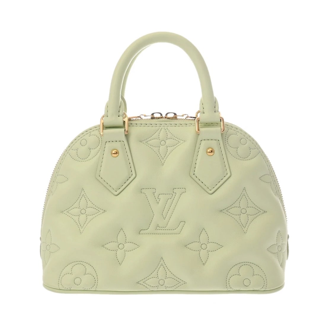 LOUIS VUITTON ALMA SOFT BB 2WAY HANDBAG: LOUIS VUITTON Alma Soft BB 2WAY Handbag Brand: LOUIS VUITTON Type: Handbag Material: bubble glam Color: Verdeau Size: H:about 6.9inch (Center) W:about 9.1inch (Bottom) D:about 4.5inch Accessories: