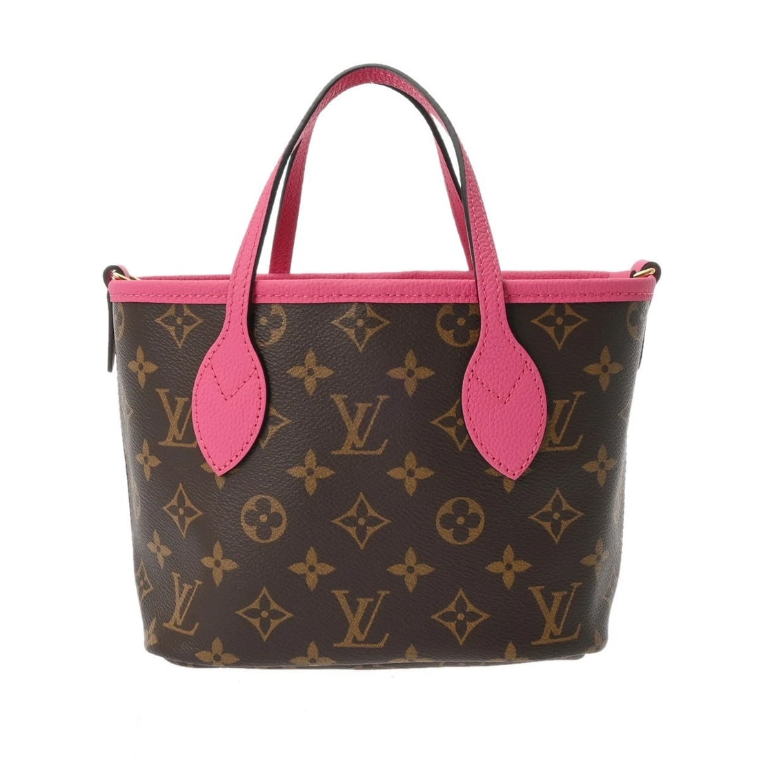 LOUIS VUITTON NEVERFULL INSIDE MONOGRAM CANVAS: LOUIS VUITTON Neverfull Inside Monogram canvas Brand: LOUIS VUITTON Type: Handbag Material: Monogram canvas Color: Lords Pondicherry Size: H:about 6.5inch W:about 7.5inch (Bottom) D:about 3.7inch