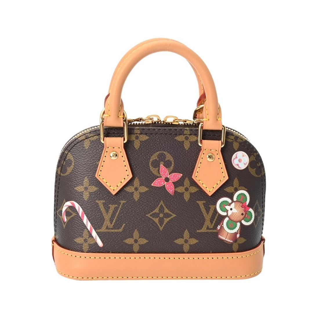 LOUIS VUITTON NANO ALMA VIVIENNE MONOGRAM CANVAS: LOUIS VUITTON Nano Alma Vivienne Monogram canvas Brand: LOUIS VUITTON Type: Handbag Material: Monogram canvas Color: Brown Size: H:about 4.7inch (Center) W:about 2.6inch (Bottom) D:about 3.1inch