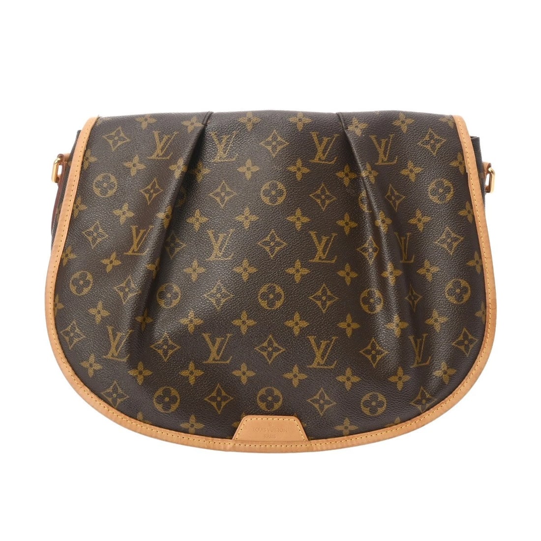LOUIS VUITTON MENILMONTAN MM MONOGRAM: LOUIS VUITTON Menilmontan MM Monogram Brand: LOUIS VUITTON Type: Shoulder Bag Material: Monogram canvas Color: Brown Size: H:about 10.2inch W:about 13.8inch maximum D:about 3.9inch Accessories: None