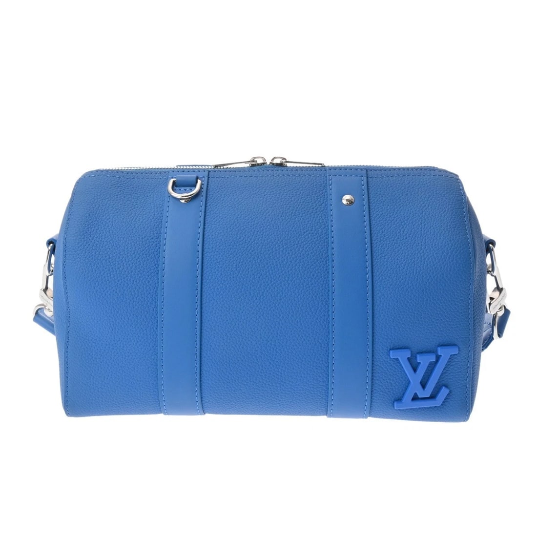 LOUIS VUITTON LV AEROGRAM CITY KEEPALL LV AEROGRAM BLUE: LOUIS VUITTON LV Aerogram City Keepall LV Aerogram blue Brand: LOUIS VUITTON Type: Shoulder Bag Material: Cowhide leather Color: blue Size: H:about 6.7inch W:about 10.6inch D:about 4.9inch Accesso