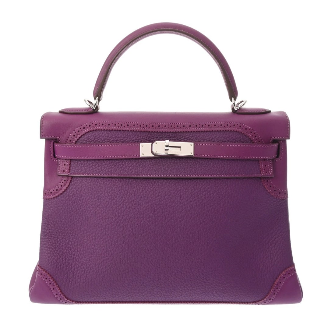 HERMES KELLY 32 GILLIES INNER STITCH VEAU 2WAY BAG: HERMES Kelly 32 Gillies Inner Stitch Veau 2WAY bag Brand: HERMES Type: 2WAY bag Material: none Color: Veau Swift/Togo Anemone Size: H:about 8.7inch (Center) W:about 12.6inch (Bottom) D:about 4.7inch (