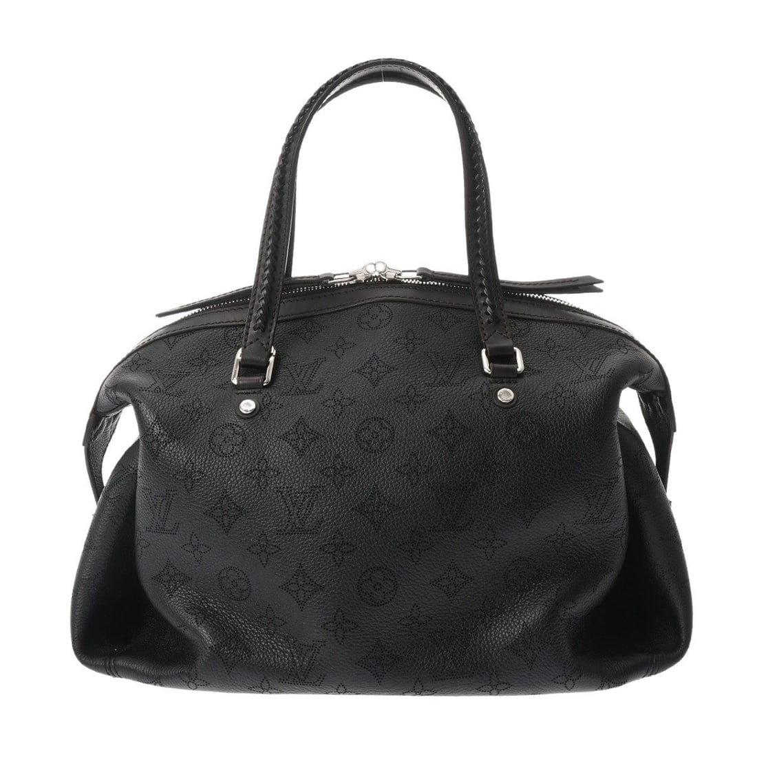 LOUIS VUITTON ASTERIA MONOGRAM MAHINA LEATHER NOIR HANDBAG: LOUIS VUITTON Asteria Monogram Mahina leather Noir Handbag Brand: LOUIS VUITTON Type: Handbag Material: leather Color: Noir Size: H:about 9.4inch W:about 13.2inch D:about 6.9inch Accessories: None