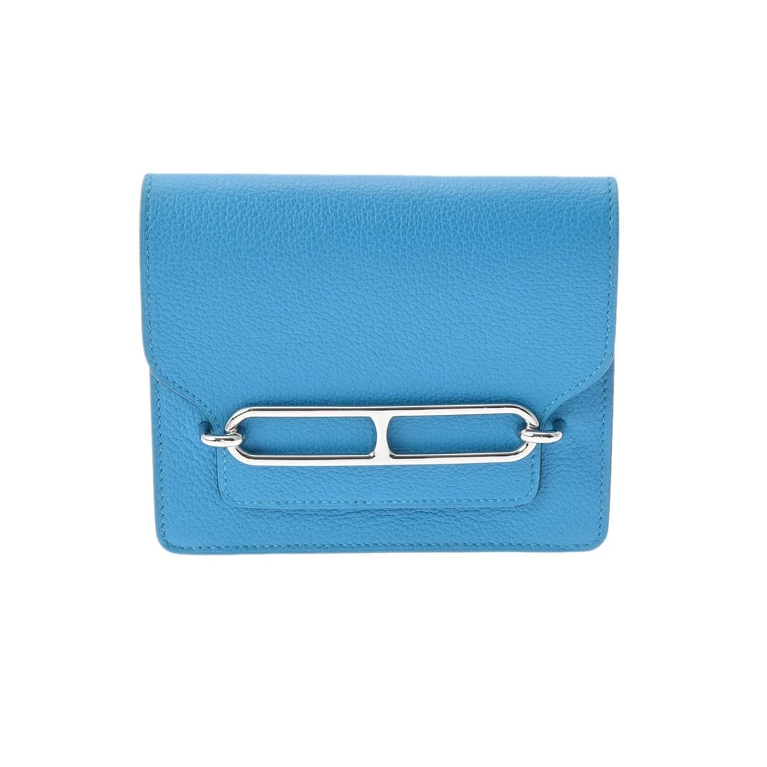 HERMES RURI SLIM WALLET BLUE FRIDA/ROSE PURPLE COIN CASE (1 of 6)