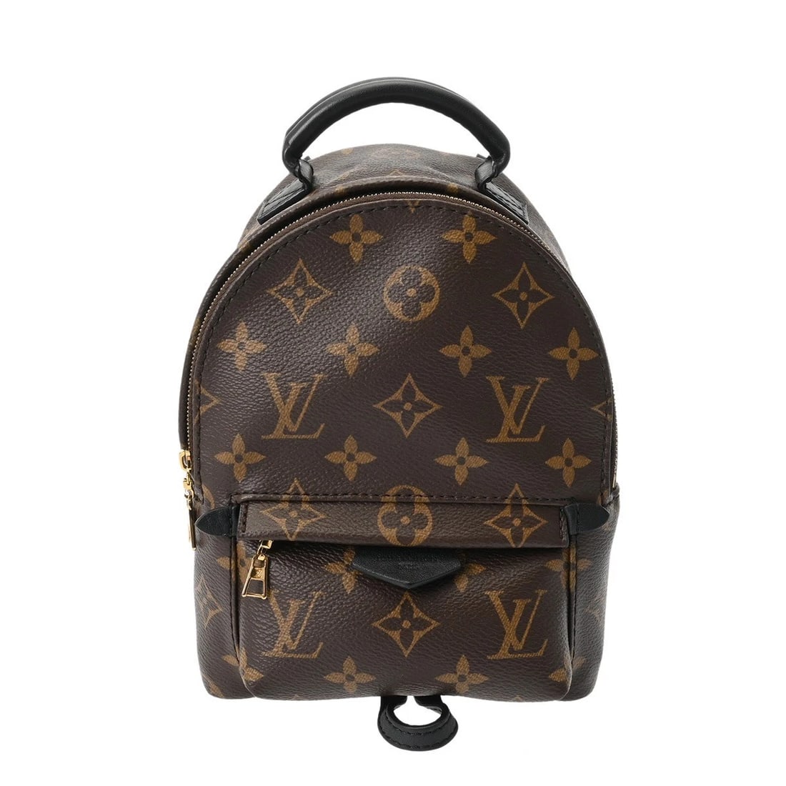 LOUIS VUITTON PALM SPRINGS BACKPACK: LOUIS VUITTON Palm Springs Backpack Brand: LOUIS VUITTON Type: Backpack Â· Daypack Material: Monogram canvas Color: Brown Size: H:about 8.5inch (Back center) W:about 6.3inch (Bottom) D:about