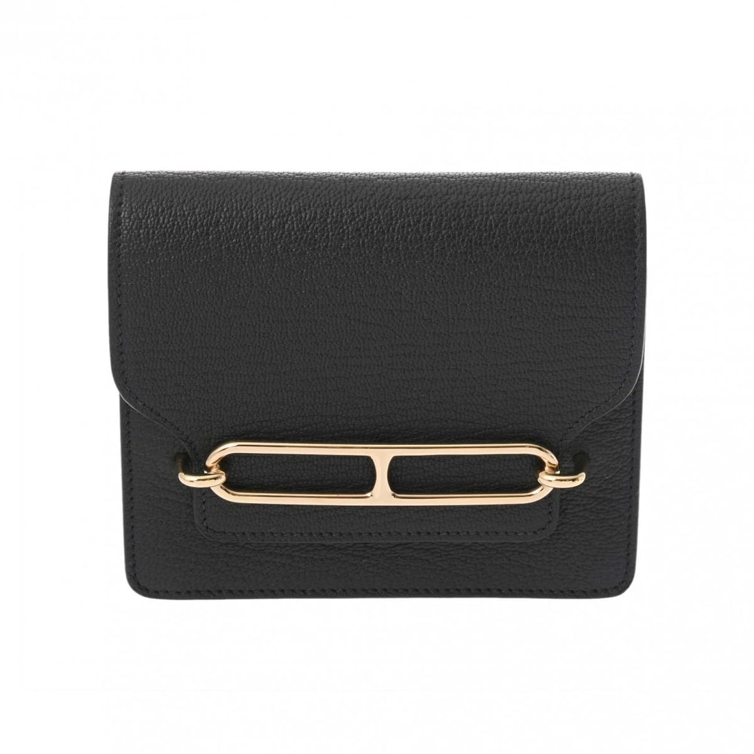 HERMES RURI SLIM WALLET SHAVE BLACK UNISEX BIFOLD WALLET: HERMES Ruri Slim Wallet Shave black unisex Bifold Wallet Brand: HERMES Type: Bifold Wallet Material: Shave Color: black Size: H:about 4.1inch W:about 4.9inch Accessories: None Accessories