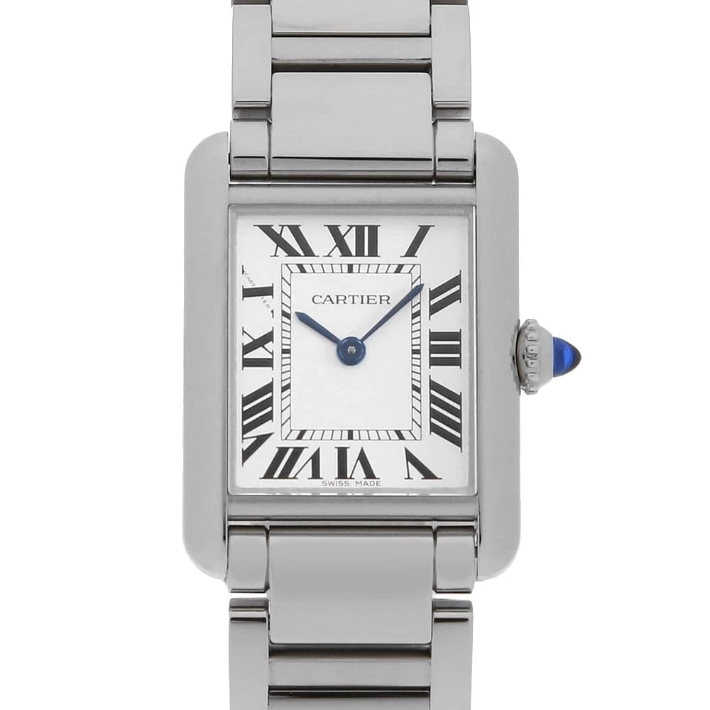 CARTIER TANK MAST WATCH: Cartier Tank mast Watch Brand: Cartier Type: Wrist watch Material: Band Material Stainless Steel, Case Material Stainless Steel Color: Dial Colour Silver Size: Case:W29.5mm x H22mm Circumference of