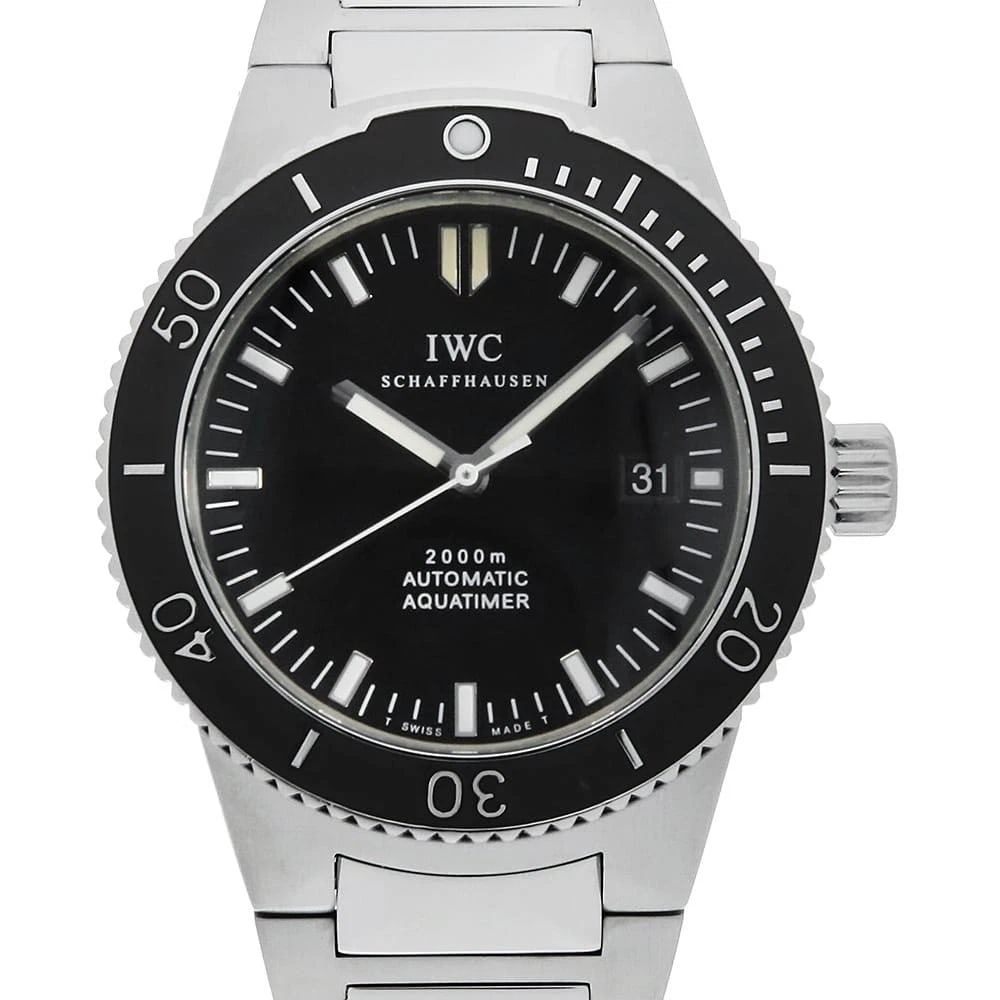 IWC GST AQUATIMER WATCH: IWC GST aquatimer Watch Brand: IWC Type: Wrist watch Material: Band Material Stainless Steel, Case Material Stainless Steel Color: Dial Colour Black Size: Case:W42mm Circumference of Wrist:20cm Ac