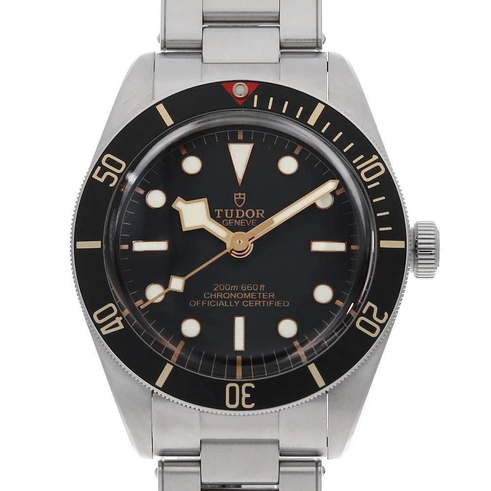 TUDOR BLACK WATCH: TUDOR Black Watch Brand: TUDOR Type: Wrist watch Material: Band Material Stainless Steel, Case Material Stainless Steel Color: Dial Colour Black Size: Case:W39mm Circumference of Wrist:20.5cm