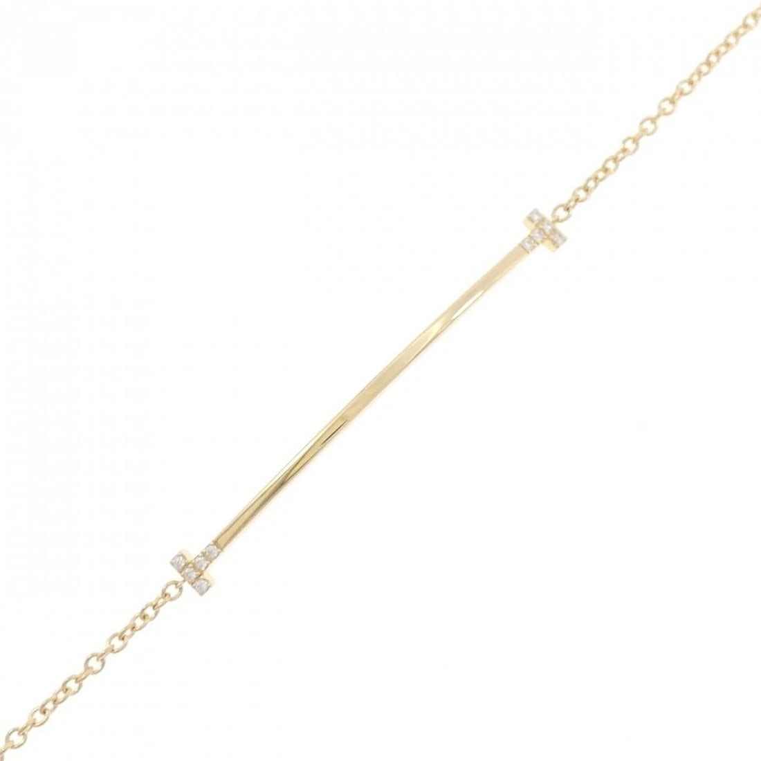 TIFFANY & CO. T SMILE BRACELET: TIFFANY & Co. T Smile Bracelet Brand: TIFFANY&Co. Type: TIFFANY & Co. Bracelet Material: 750 yellow gold, Color: yellow gold Size: Actual Size Max width approx: 3.5mm Size 18cm Accessories: None