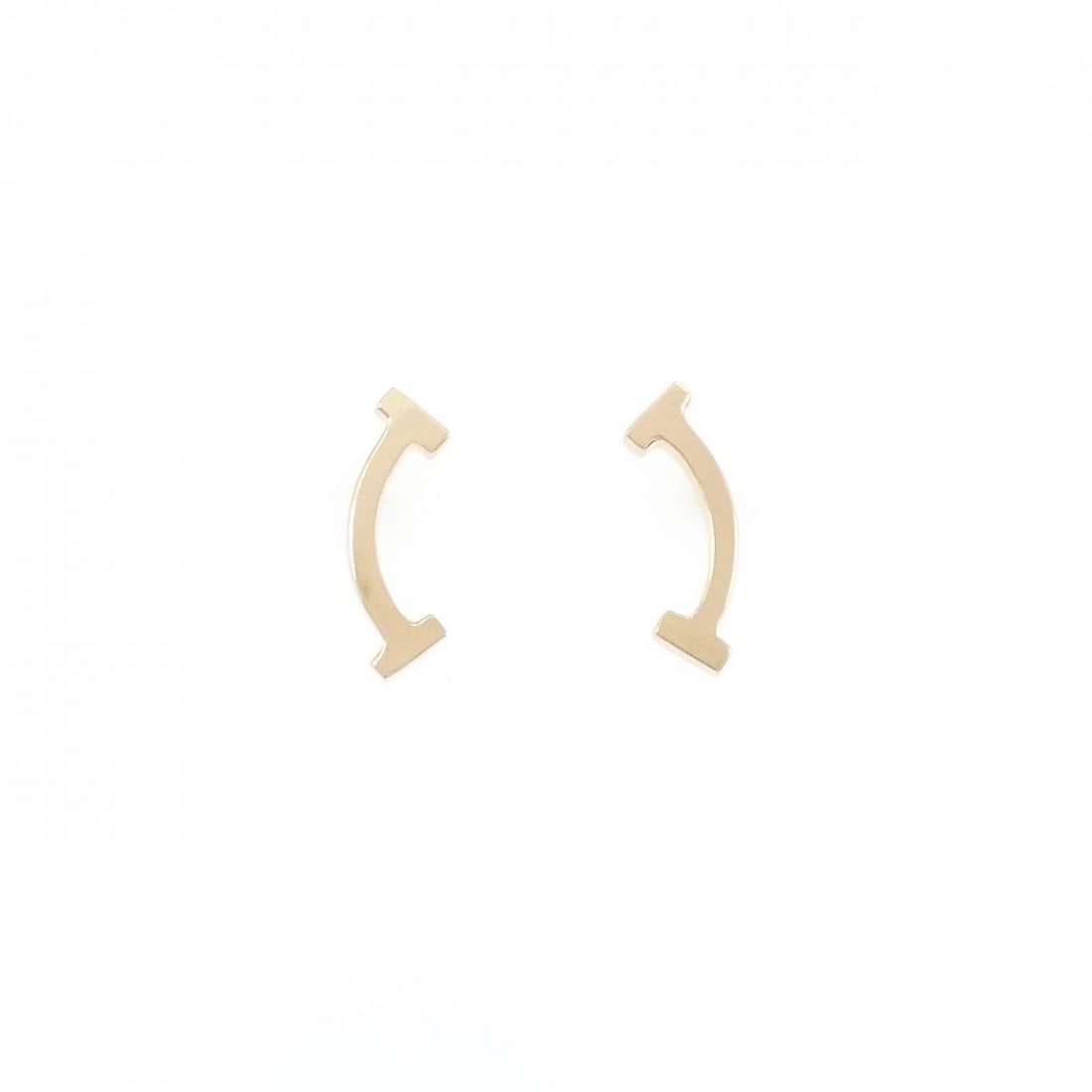 TIFFANY&CO. T SMILE PIERCE: TIFFANY&Co. T Smile Pierce Brand: TIFFANY&Co. Type: TIFFANY&Co. Pierce/Earring Material: 750 Pink Gold, Color: Pink Gold Size: Actual Size Approx. height x width: 13.0mm x 4.4mm Accessories: None
