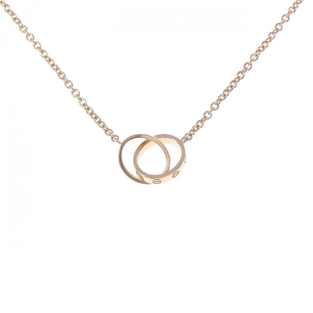 CARTIER BABY LOVE NECKLACE: Cartier Baby Love Necklace Brand: CARTIER Type: Cartier Necklace Material: 750 Pink Gold, Color: Pink Gold Size: Actual Size Motif maximum width approx.: 9.7mm Chain maximum width approx.: 2.0mm Size