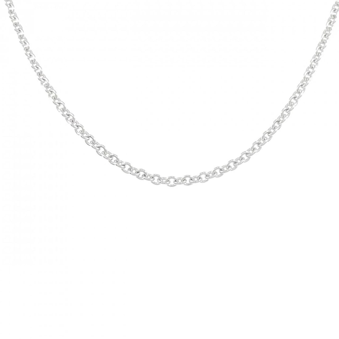 CARTIER FORSA CHAIN NECKLACE: Cartier Forsa Chain Necklace Brand: CARTIER Type: Cartier Necklace Material: 750 white gold, Color: white gold Size: Actual Size Chain maximum width approx.: 2.3mm Size 42cm Accessories: None