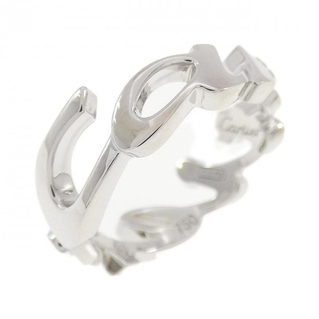 CARTIER SIGNATURE CHRISTMAS LIMITED EDITION RING: Cartier Signature Christmas Limited Edition Ring Brand: CARTIER Type: Cartier Ring Material: 750 white gold, Color: white gold Size: US4 1/2 Accessories: None Accessories Notice: When purchasing