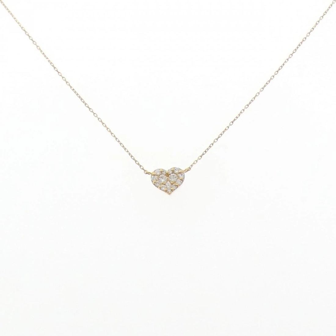 PONTE VECCHIO HEART NECKLACE: Ponte Vecchio Heart Necklace Brand: Ponte Vecchio Type: Ponte Vecchio Necklace Material: K18 yellow gold, Color: yellow gold Size: 36?40cm,Actual Size Pendant length approx. x width approx.: