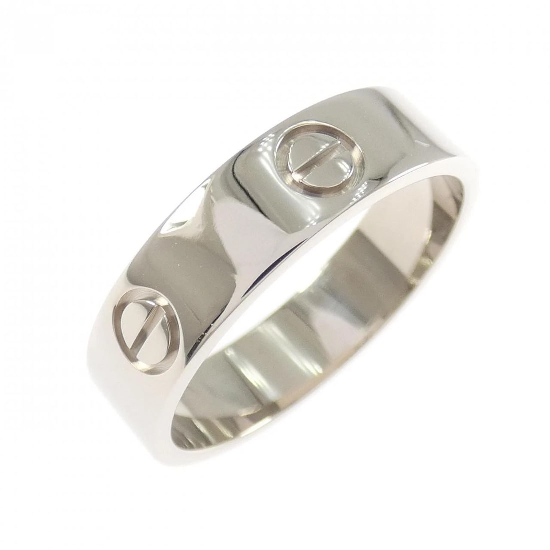 CARTIER LOVE RING: Cartier Love Ring Brand: CARTIER Type: Cartier Ring Material: 750 white gold, Color: white gold Size: US9 1/2 Accessories: None Accessories Notice: When purchasing pre-owned goods, please refer to
