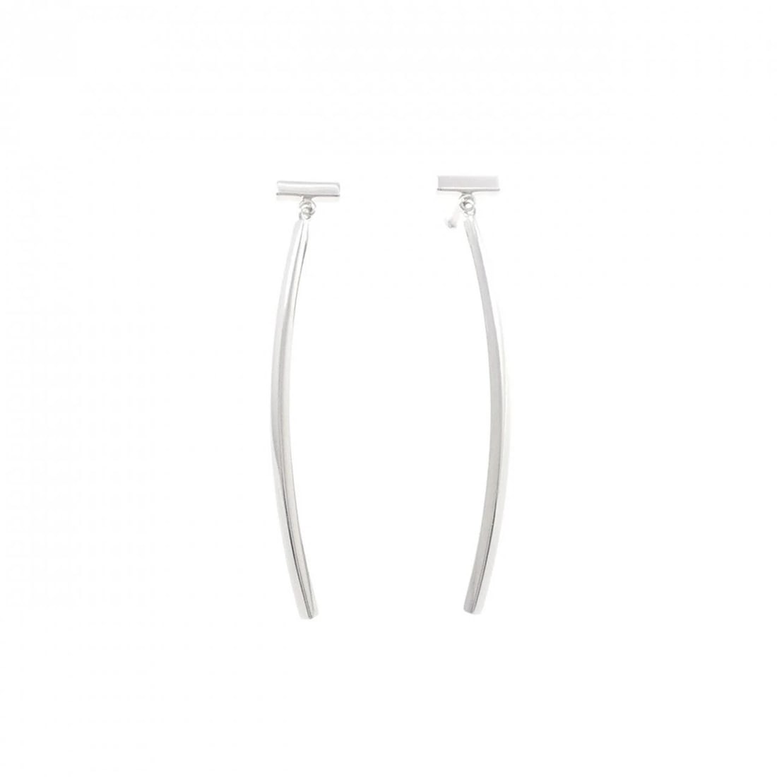 TIFFANY&CO. T-WIRE BAR PIERCE: TIFFANY&Co. T-Wire Bar Pierce Brand: TIFFANY&Co. Type: TIFFANY&Co. Pierce/Earring Material: 750 white gold, Color: White Gold Size: Actual Size Approx. length x width: 42.3mm x 6.3mm Accessories: