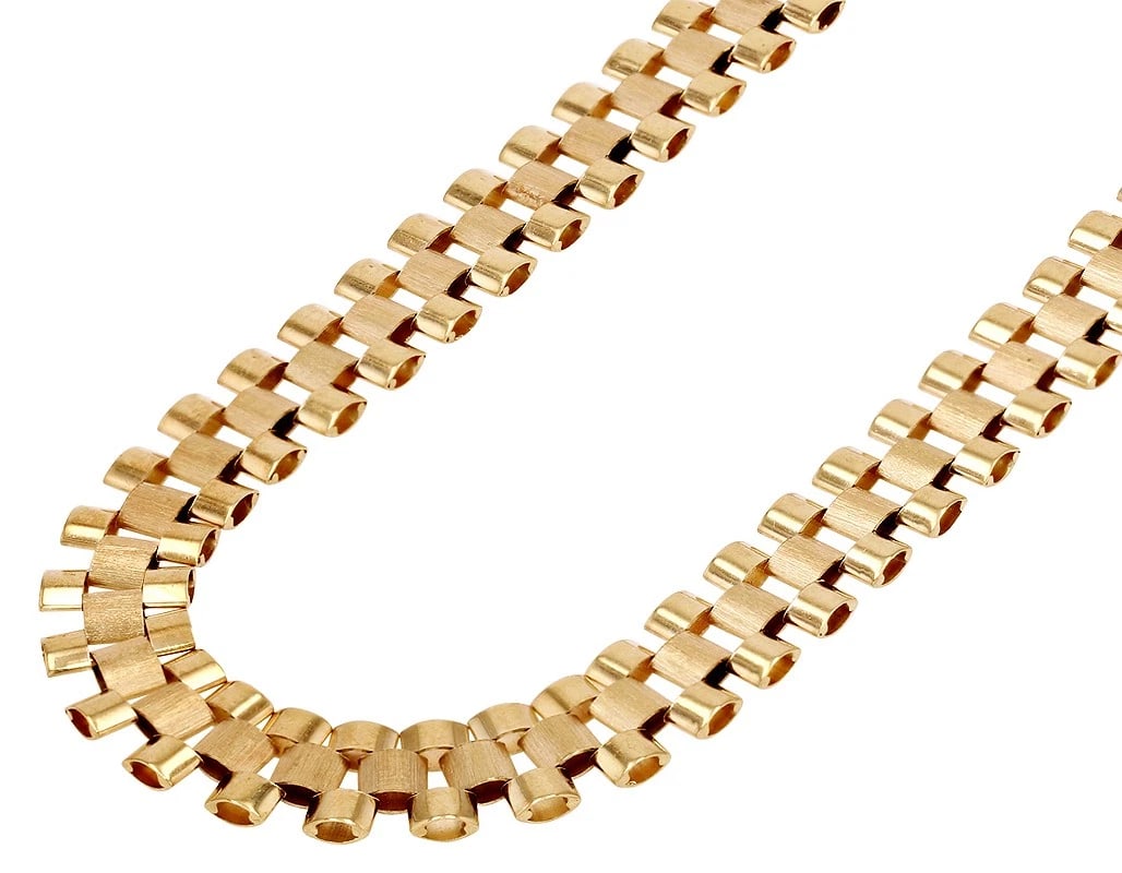 PRESIDENTIAL LINK CHAIN NECKLACE 10K YELLOW GOLD (1 of 2)