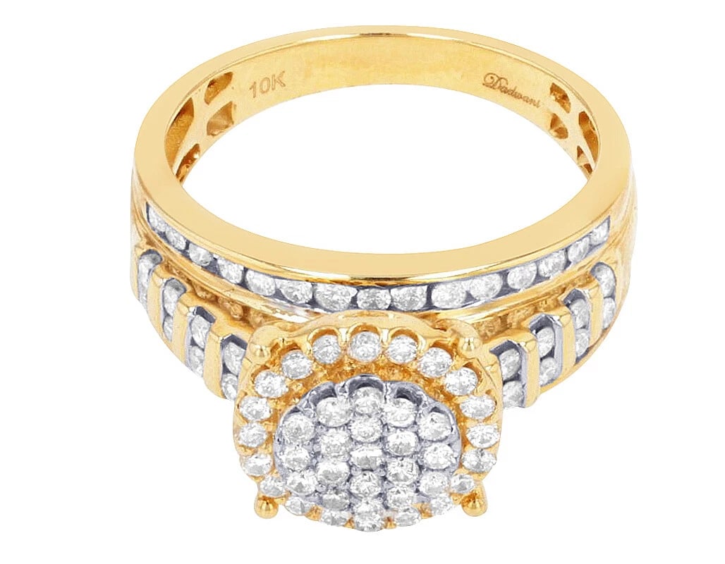 ROUND CLUSTER DIAMOND RING - 2