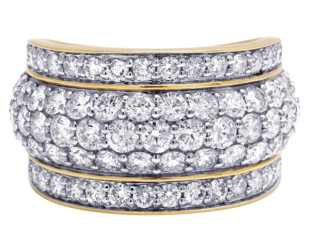 HONEY COMB DIAMOND PUFF RING 14K YELLOW GOLD: Honey Comb Diamond Puff Ring 14K Yellow Gold Brand: None Type: Ring Material: 14K Yellow Gold, Main Stone/Creation Natural Color: Yellow Gold Size: 10 US Accessories: None Accessories Noti