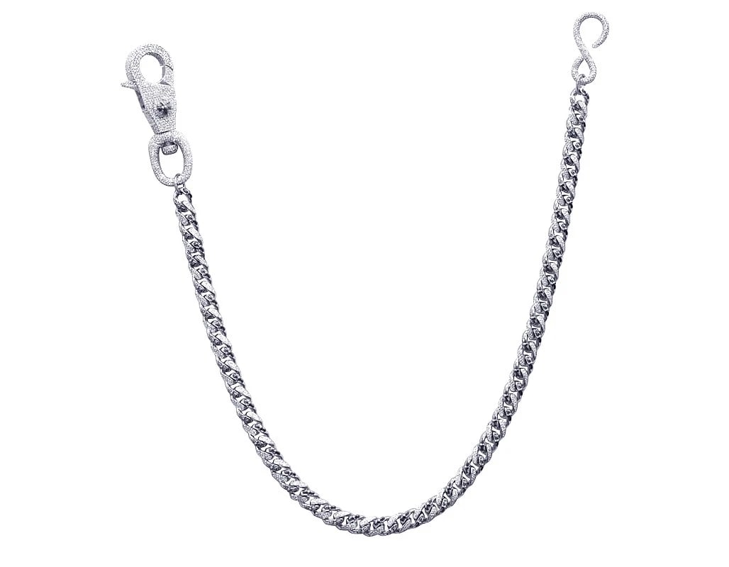 HEART CUBAN DIAMOND BELT CHAIN .925 SILVER: Heart Cuban Diamond Belt Chain .925 Silver Brand: None Type: Belt Chain Material: 925 Sterling Silver, Main Stone/Creation Natural Color: Silver Size: Length 23 Inches Width 10 mm Accessories: Non