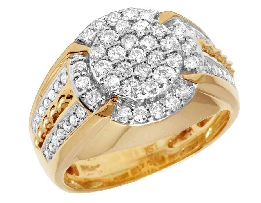 GENUINE DIAMOND 10K YELLOW GOLD ROUND CLAW PINKY RING: Genuine Diamond 10K Yellow Gold Round Claw Pinky Ring Brand: None Type: Ring Material: 10K Yellow Gold, Main Stone/Creation Natural Color: Yellow Gold Size: 10 US Accessories: None Accesso