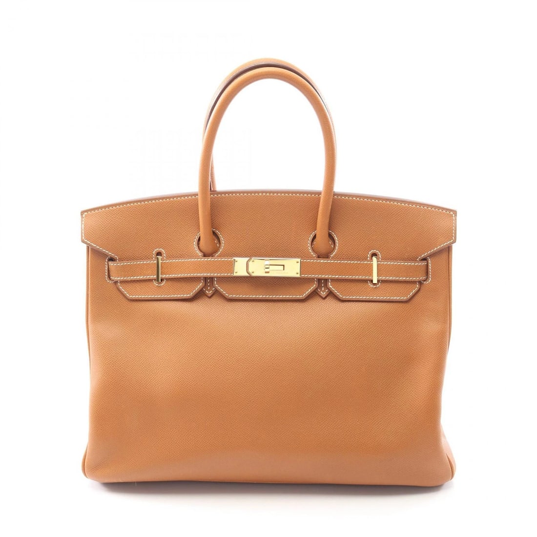 HERMES BIRKIN 35 HANDBAG K EPSOM LETHER GOLD: HERMES Birkin 35 Handbag K Epsom lether Gold Brand: HERMES Type: Handbag Material: Epsom × leather × Epsom Color: Gold / Brown??ish colors Size: H:28cm x W:35cm x D:18cm (H:11.0" x W:13.8" x D:7.1")