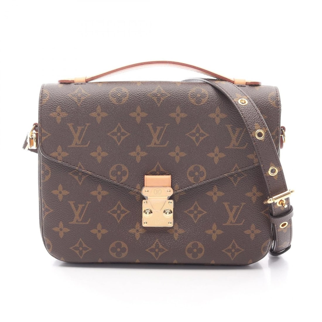 LOUIS VUITTON POCHETTE METIS MM CROSSBODY HANDBAG: LOUIS VUITTON Pochette Metis MM Crossbody Handbag Brand: LOUIS VUITTON Type: Handbag Material: Monogram × PVC coated canvas × leather Color: Brown??ish colors Size: H:18.5cm x W:24cm x D:6.5cm (H:7.