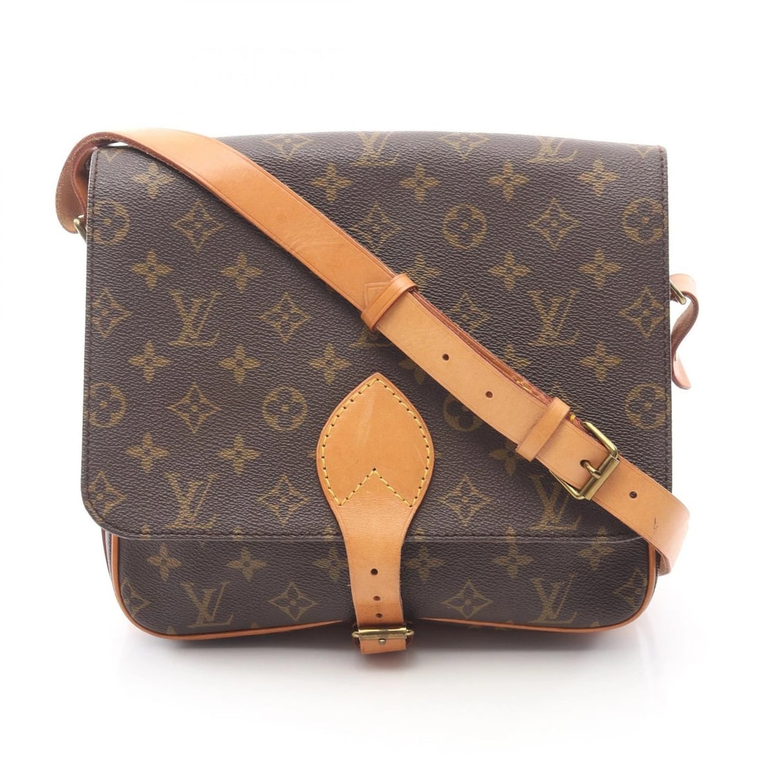 LOUIS VUITTON CARTOUCHIERE GM SHOULDER CROSSBODY BAG: LOUIS VUITTON Cartouchiere GM Shoulder crossbody Bag Brand: LOUIS VUITTON Type: Shoulder Bag Material: Monogram × PVC coated canvas × leather Color: Brown??ish colors Size: H:23cm x W:26cm x D:7.5cm