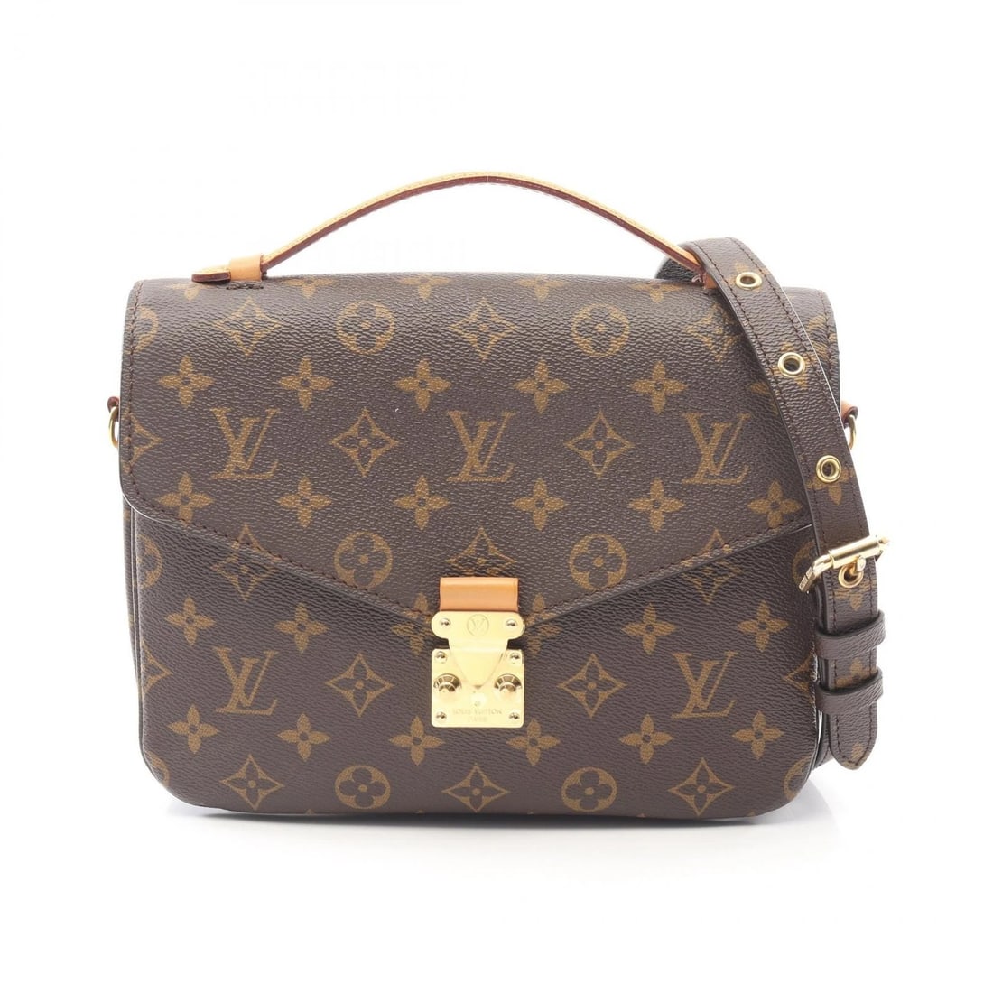 LOUIS VUITTON POCHETTE METIS MM CROSSBODY HANDBAG: LOUIS VUITTON Pochette Metis MM Crossbody Handbag Brand: LOUIS VUITTON Type: Handbag Material: Monogram × PVC coated canvas × leather Color: Brown??ish colors Size: H:18.5cm x W:24cm x D:6.5cm