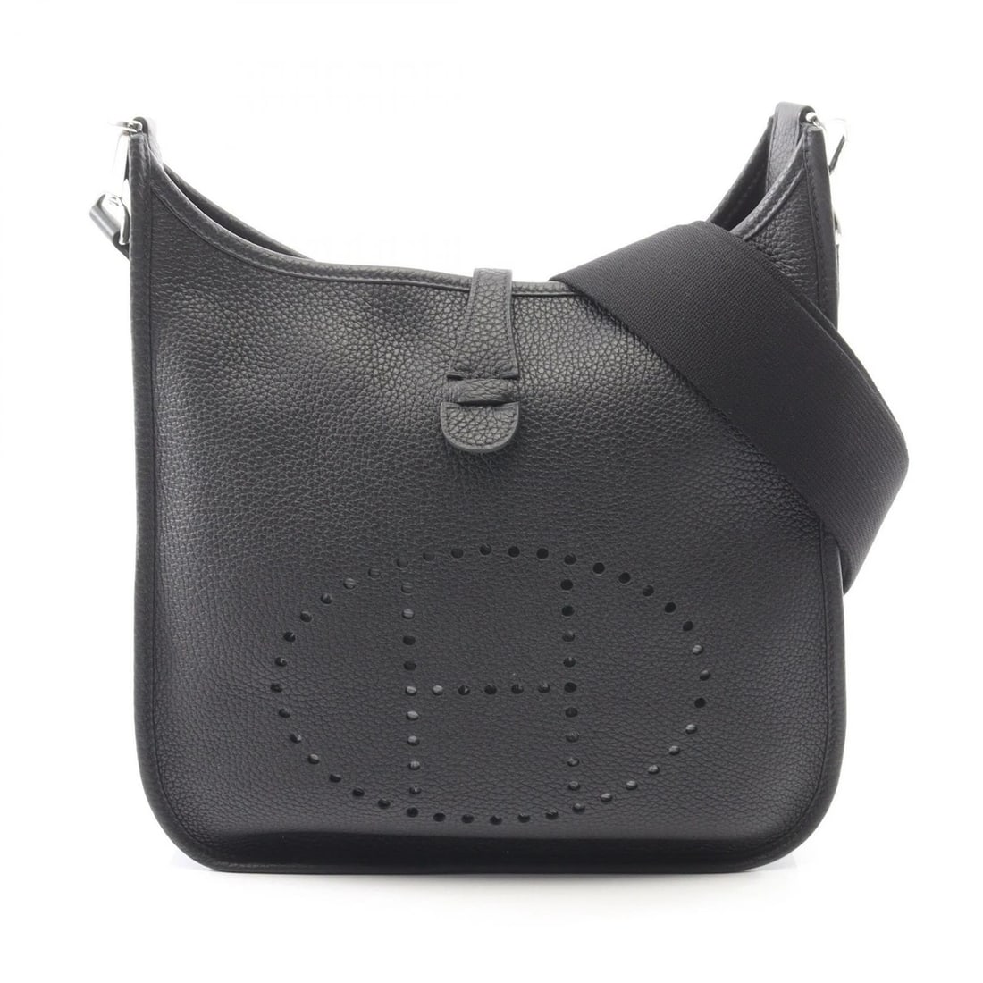 HERMES EVELYNE 3 PM SHOULDER CROSSBODY BAG: HERMES Evelyne 3 PM Shoulder crossbody Bag Brand: HERMES Type: Shoulder Bag Material: Taurillon Clemence × leather × Taurillon Clemence Color: Noir Black / Black??ish colors Size: H:26.5cm x W:28cm 